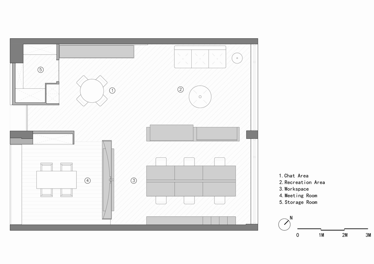 BIM建筑|100平米的日系办公室/杭州喜叻空间研究