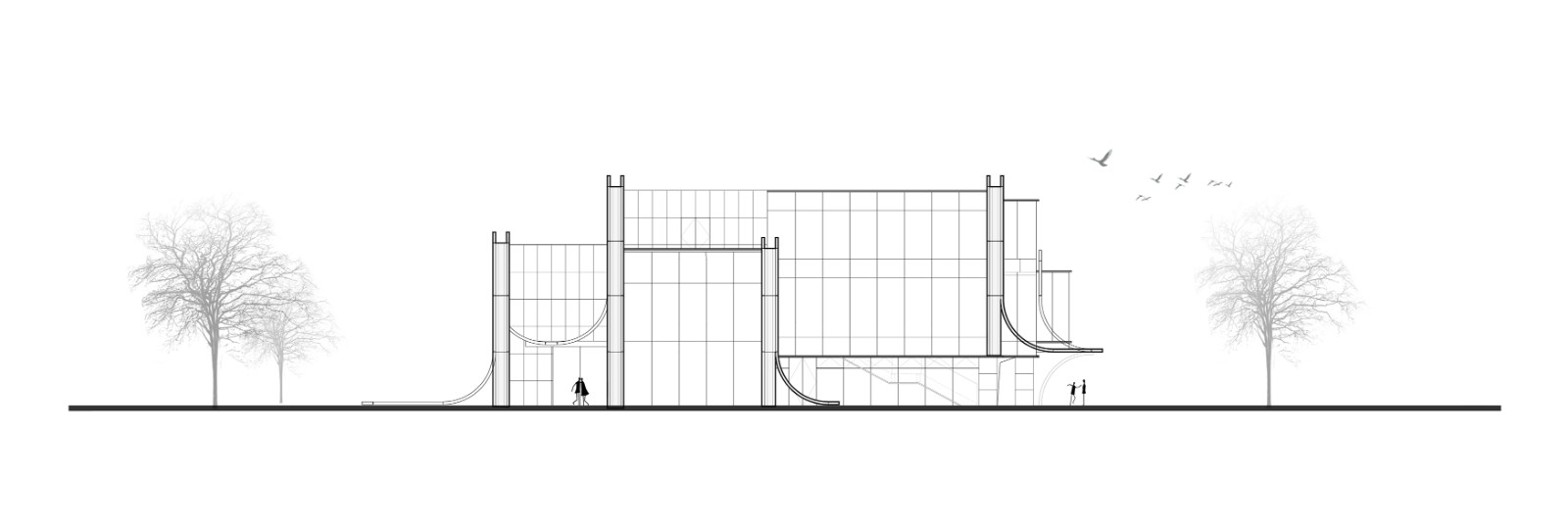 BIM建筑|美的禹洲·大河艺术馆/ PTA上海柏涛