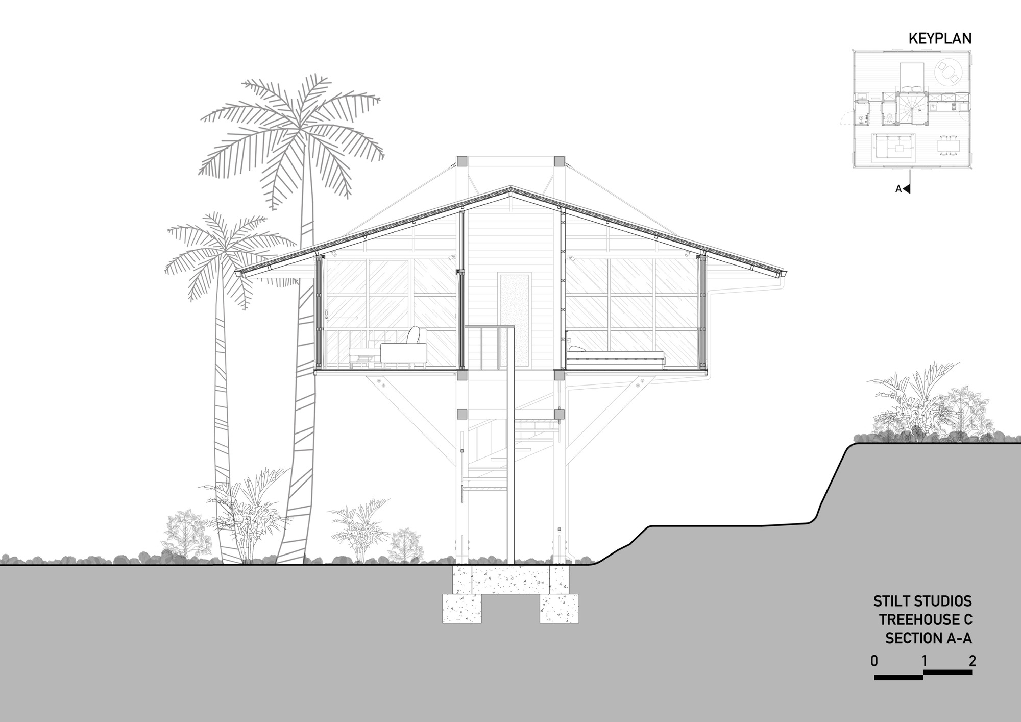 BIM建筑|梦想工作室，树屋 C / Stilt Studios