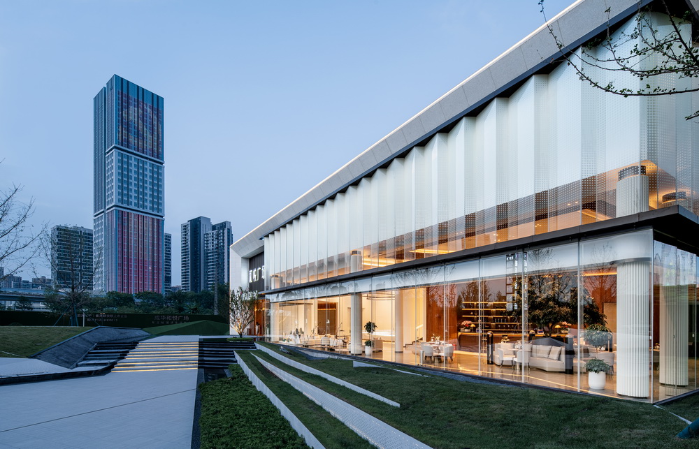 BIM建筑|成都成华和悦广场营销中心 / 汉嘉西南院