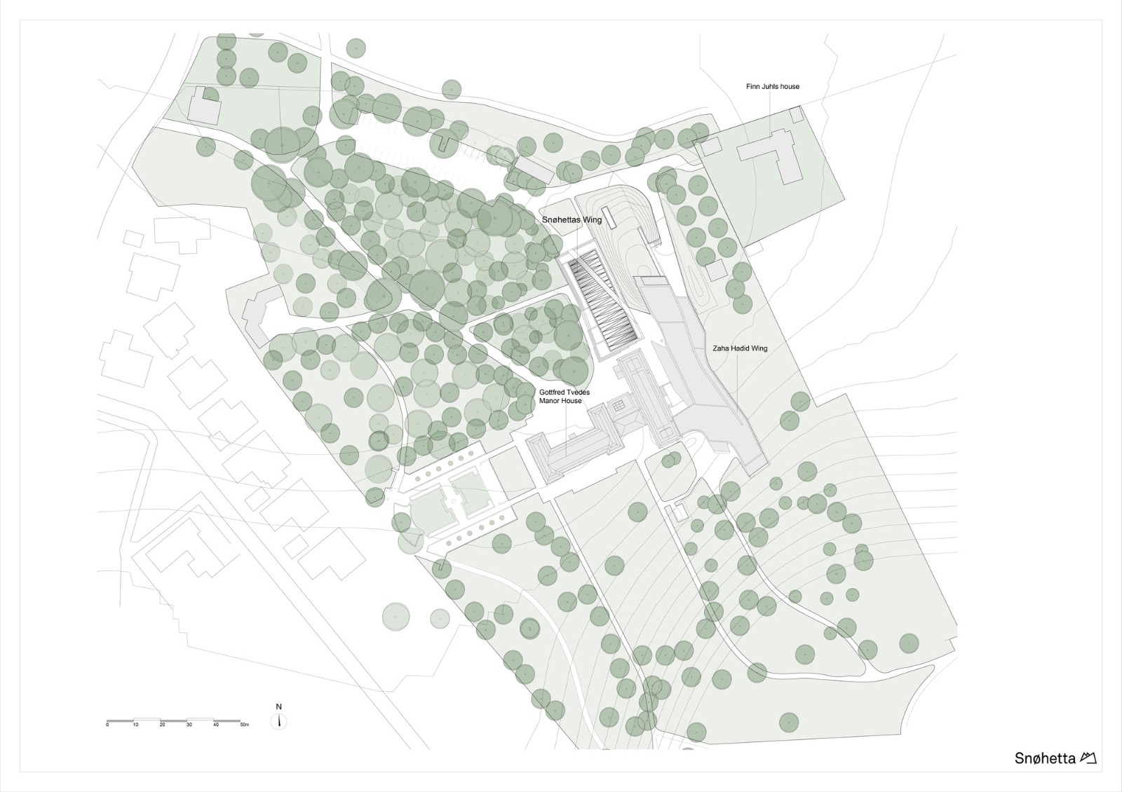 BIM建筑|奥德罗普格园林博物馆地下扩建项目 / Snøhetta