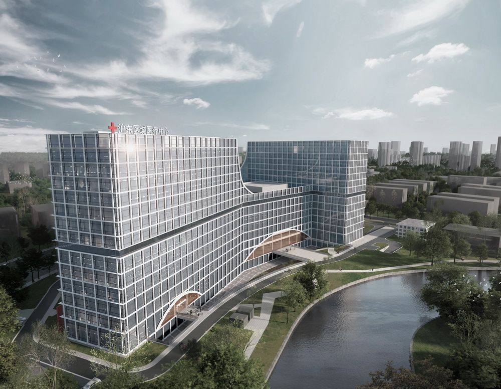 BIM建筑|城市与河岸之间的健康客厅--沪东区域医疗中心/LEMANARC瑞士瑞盟设计