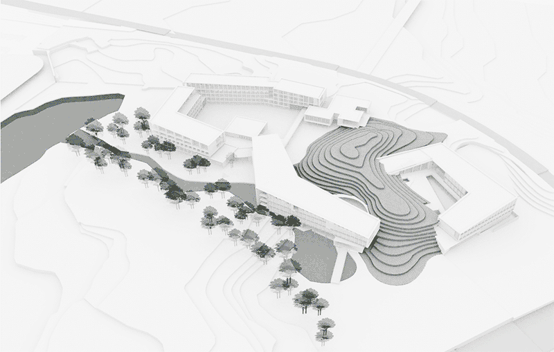 BIM建筑|顺势而为的空间赋形，浙江建德空港航空产学研基地/gad杰地设计