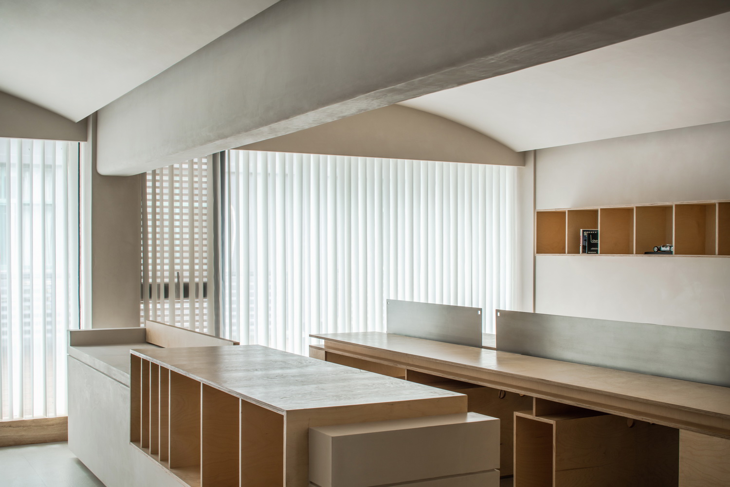 BIM建筑|100平米的日系办公室/杭州喜叻空间研究