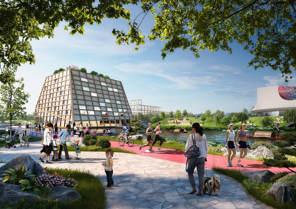 BIM建筑|苏州青苔中日工业设计村，再度打造滨水新地标/SPARK思邦