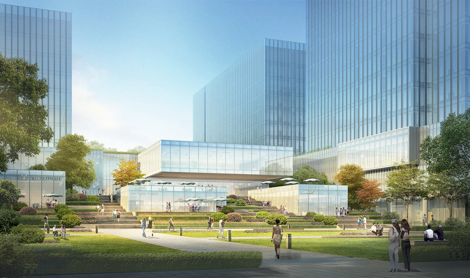 BIM建筑|上海长风中心：统一的秩序与多样的活力/goa大象设计