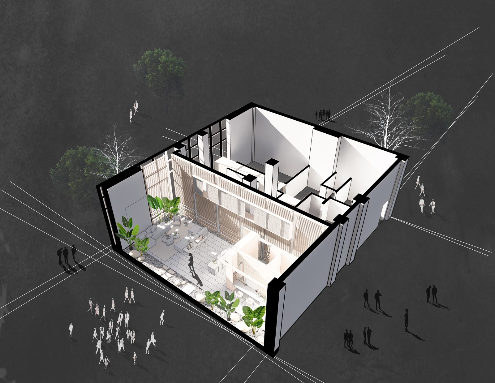 BIM建筑|1987·蘭美容抗衰中心，藏于都市之中的“避世之所”/杭州王韦航室内设计有限公司