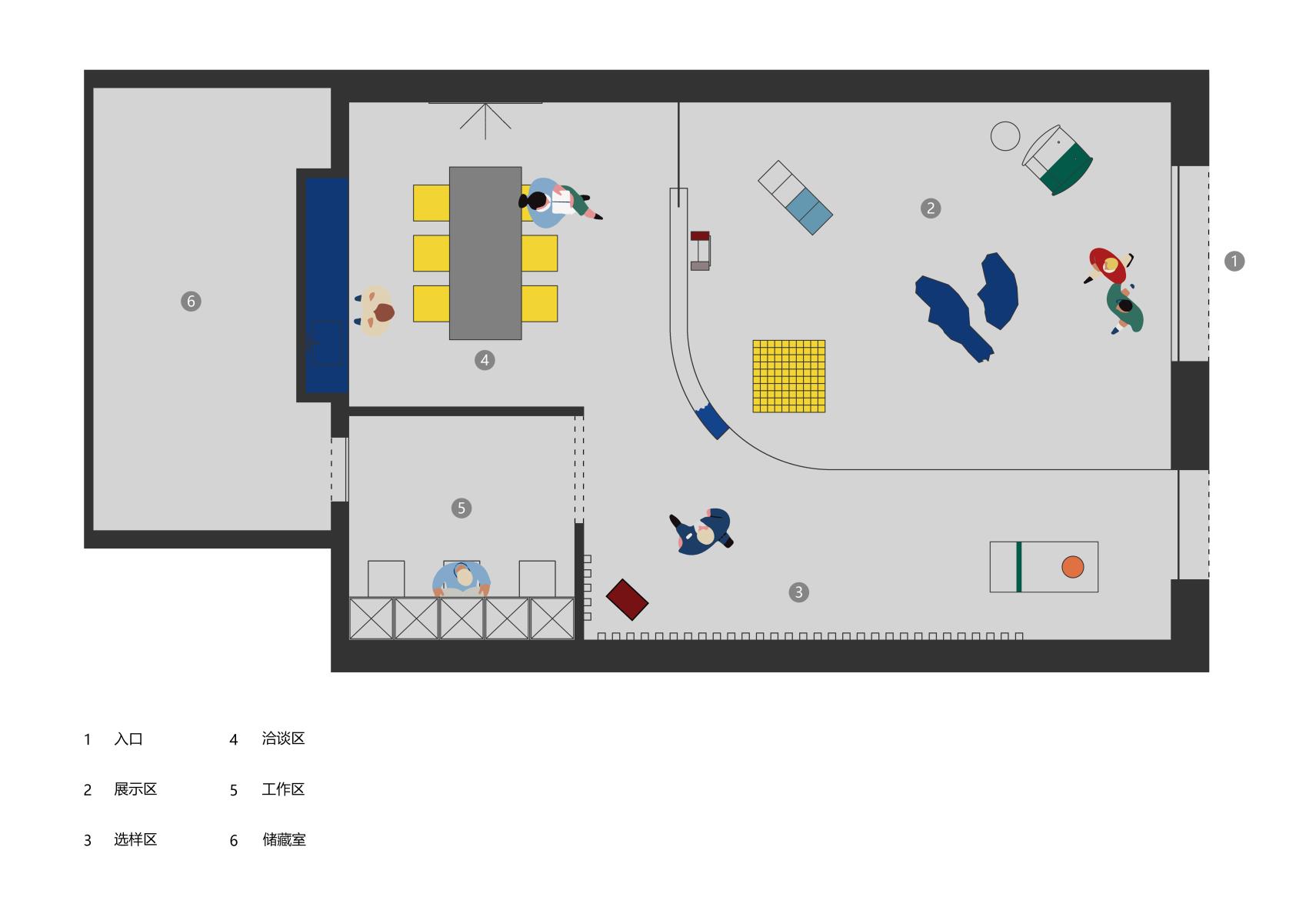 BIM建筑|本杰明·摩尔涂料金华体验中心，一场色彩爆发的随机空间实验/NDB Design新作