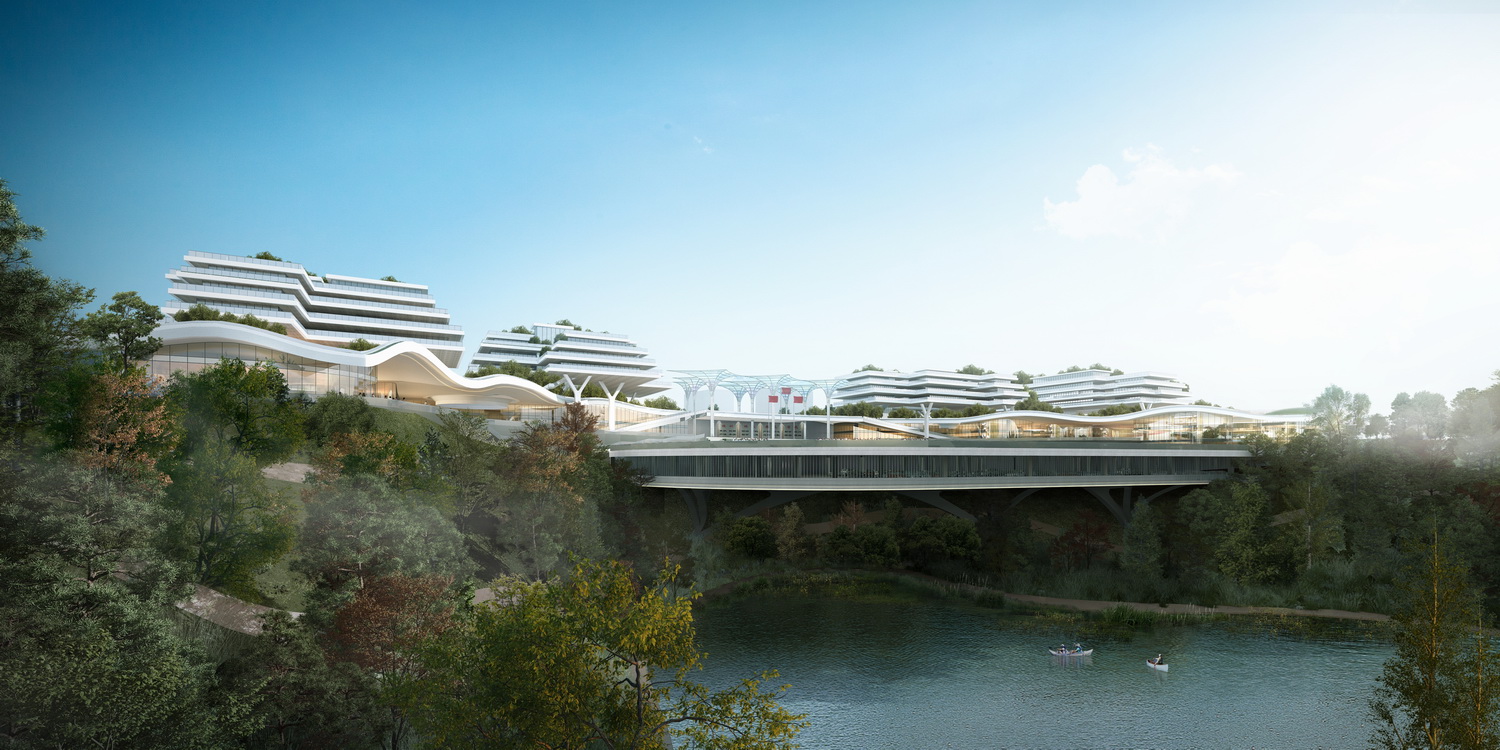 BIM建筑|森林Park+，共享垂直校区 | 重庆柏溪校区九年一贯制学校方案/中机中联工程有限公司