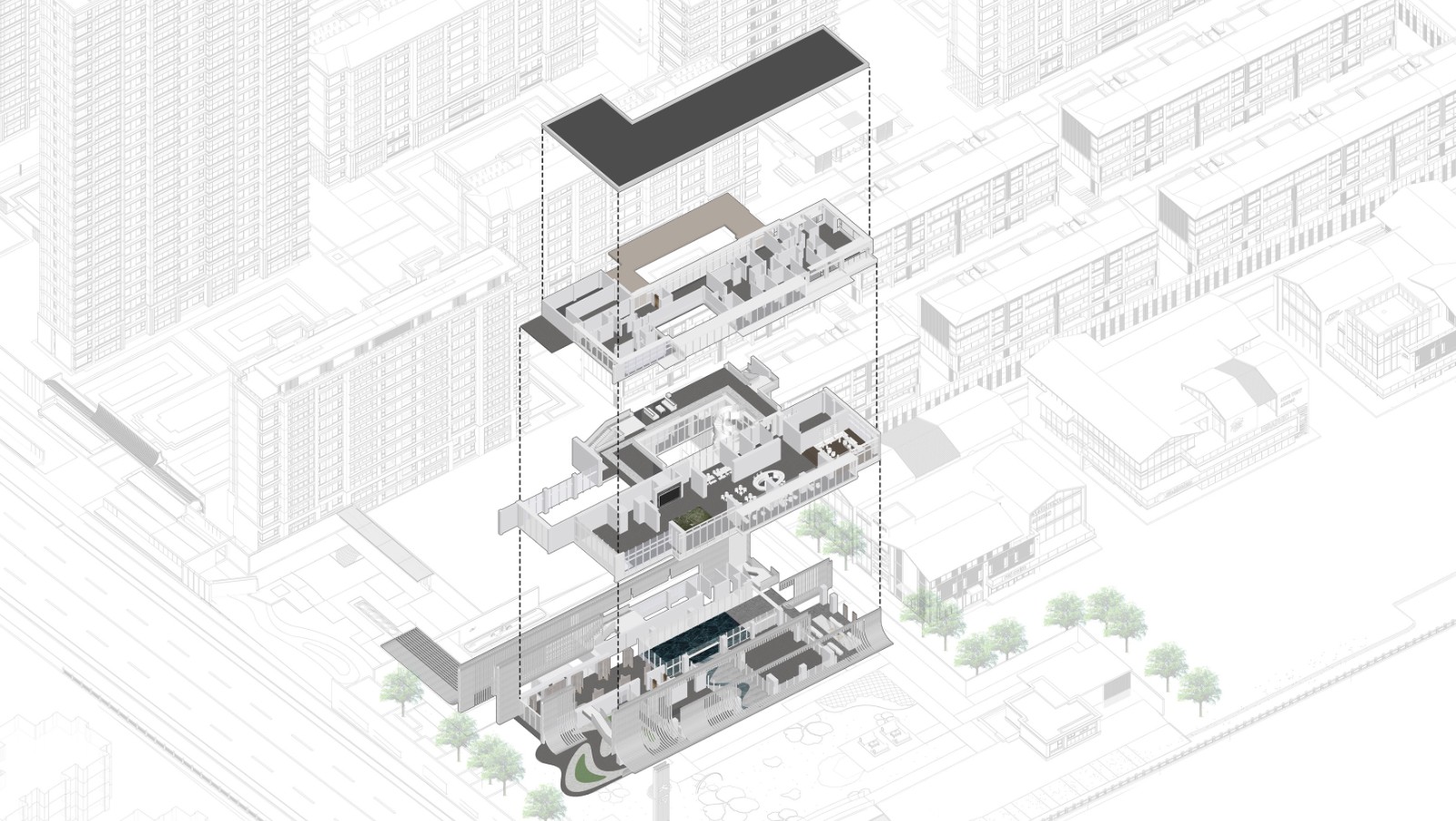 BIM建筑|美的禹洲·大河艺术馆/ PTA上海柏涛