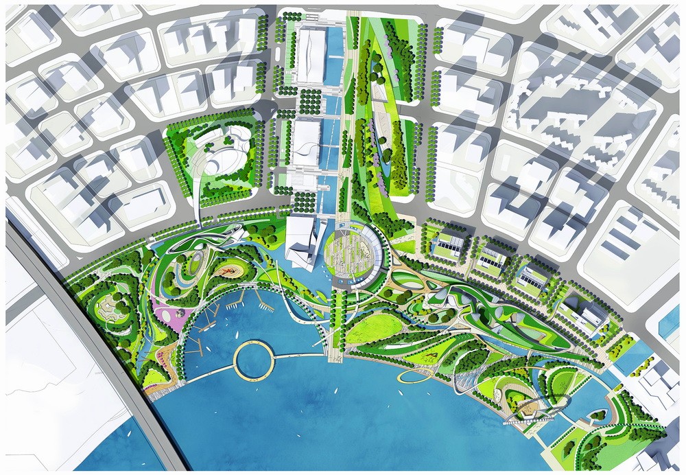 BIM建筑|点亮都市“明珠”：深圳宝安欢乐港湾东岸集群建筑设计 / Laguarda.Low Architects