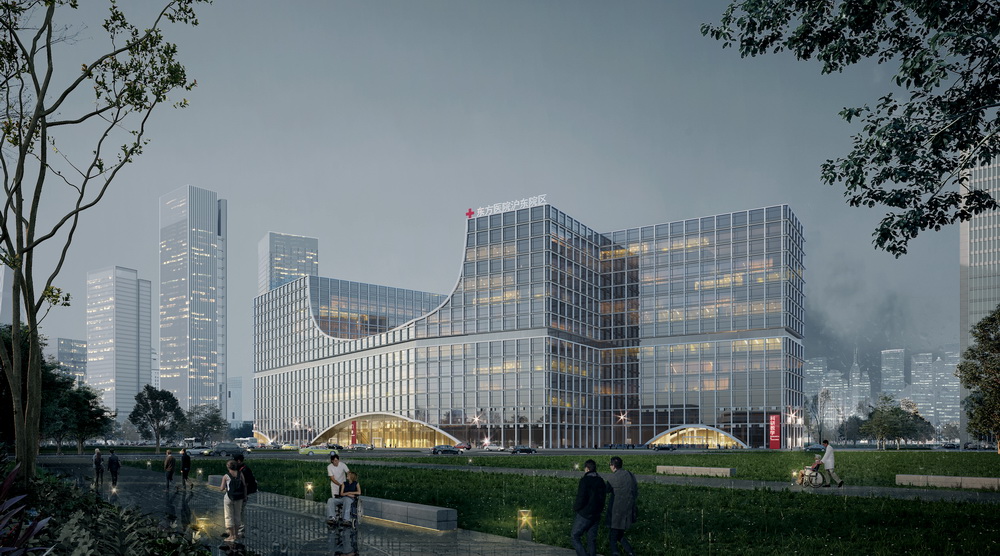 BIM建筑|城市与河岸之间的健康客厅--沪东区域医疗中心/LEMANARC瑞士瑞盟设计