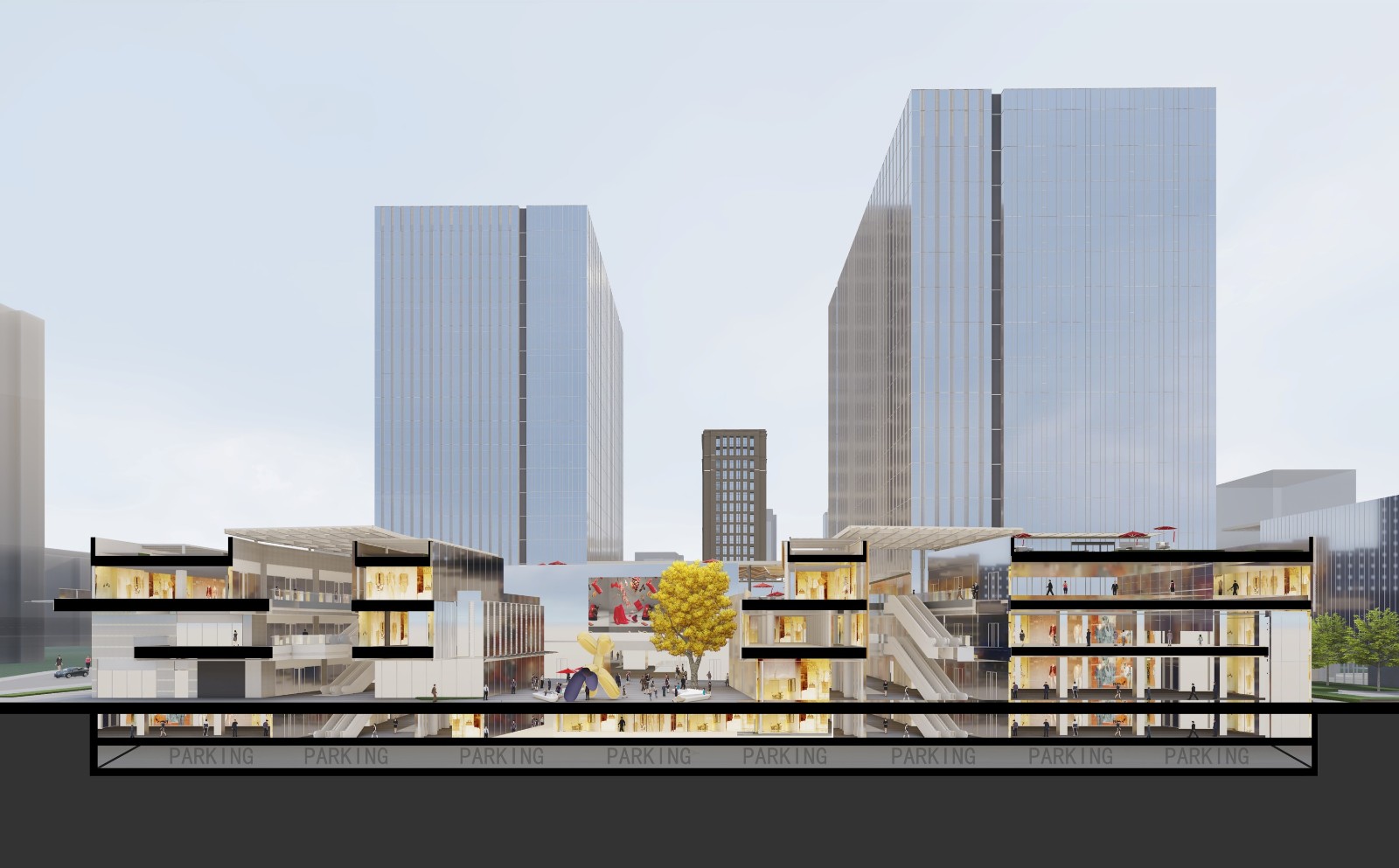 BIM建筑|上海长风中心：统一的秩序与多样的活力/goa大象设计