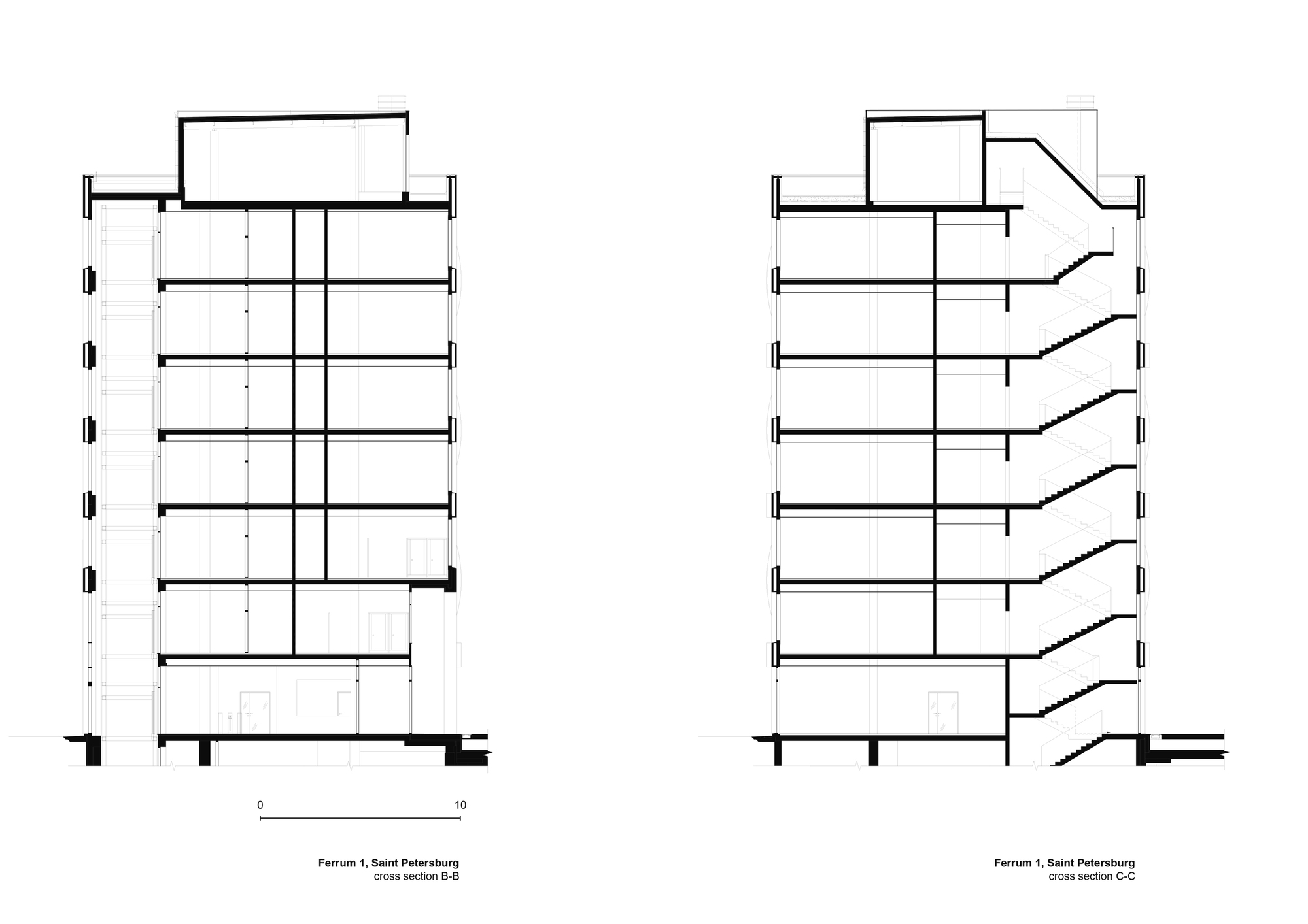 BIM建筑|Ferrum 1 办公大楼 / Tchoban Voss Architekten