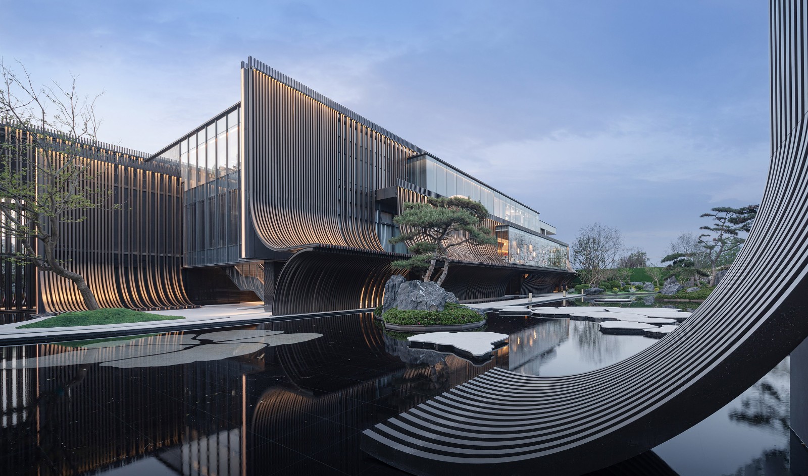 BIM建筑|美的禹洲·大河艺术馆/ PTA上海柏涛