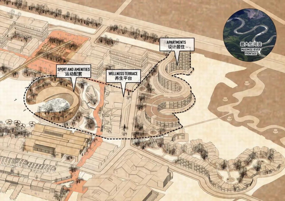 BIM建筑|苏州青苔中日工业设计村，再度打造滨水新地标/SPARK思邦
