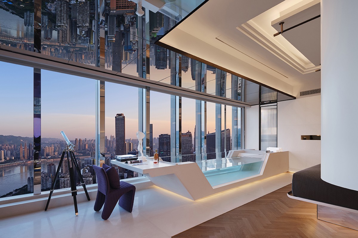 BIM建筑|ISEYA 浮云高空酒店【朝天门旗舰店】/布道空间设计