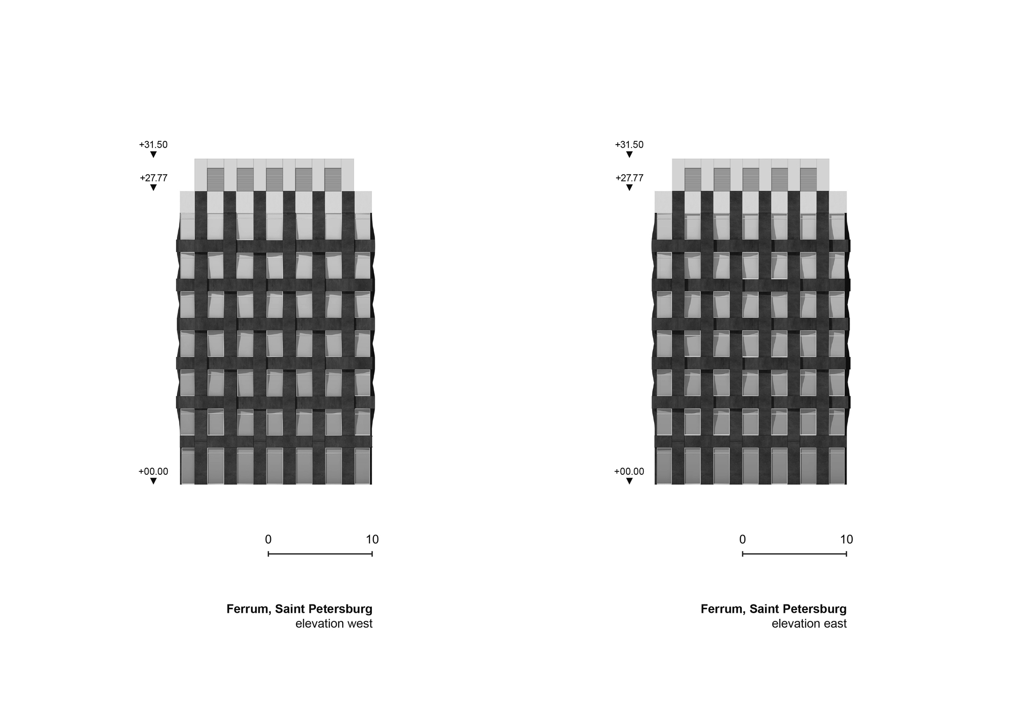 BIM建筑|Ferrum 1 办公大楼 / Tchoban Voss Architekten