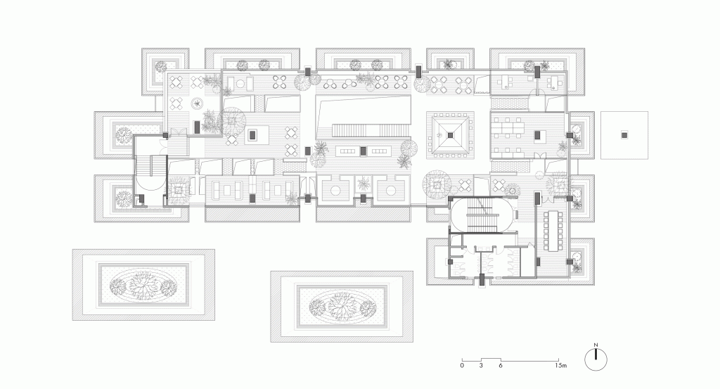 BIM建筑|日常风景下自然生长的空间：“伞之丘”生活方式集合店 / line+建筑事务所+gad