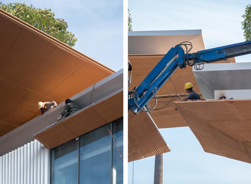 BIM建筑|日常风景下自然生长的空间：“伞之丘”生活方式集合店 / line+建筑事务所+gad