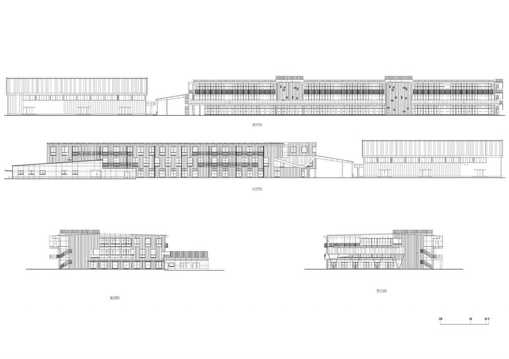 BIM建筑|下妻市立下妻中学 / 三上建筑事务所