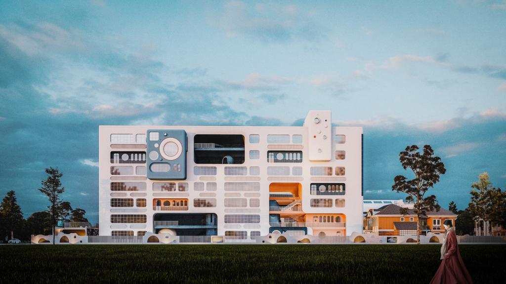 BIM建筑|安徽·舒城「水滴幼儿园」 —— 水生万物，复归于水 / 迪卡建筑设计中心