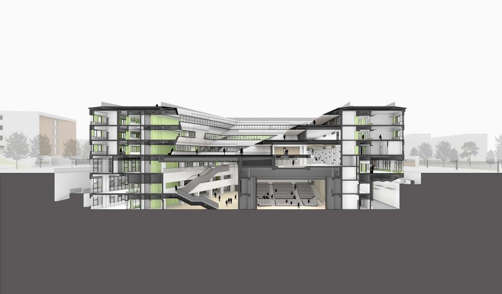 BIM建筑|北京人大附中航天城学校 / 北京市建筑设计研究院