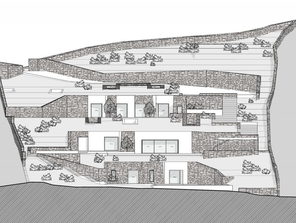 BIM建筑|安提帕洛斯岛的地下私人别墅 / Tsolakis Architects