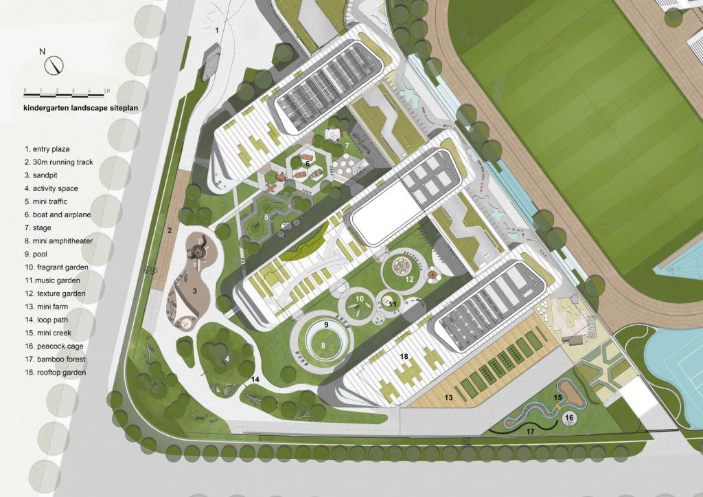 BIM建筑|苏州科技城天佑实验小学及幼儿园 / BAU