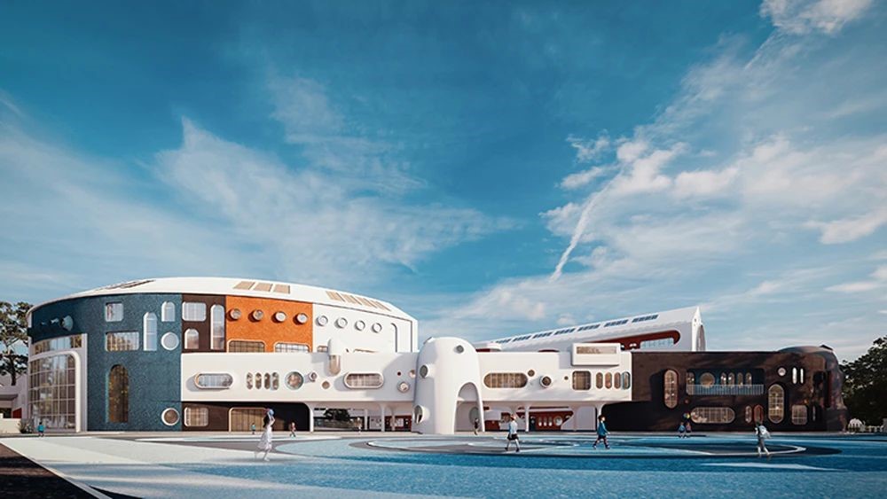 BIM建筑|安徽·舒城「水滴幼儿园」 —— 水生万物，复归于水 / 迪卡建筑设计中心