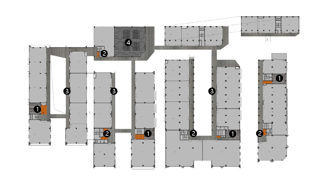 BIM建筑|打开脑洞、创意回路——8号桥沈半路文创办公园区改造 / 予舍予筑