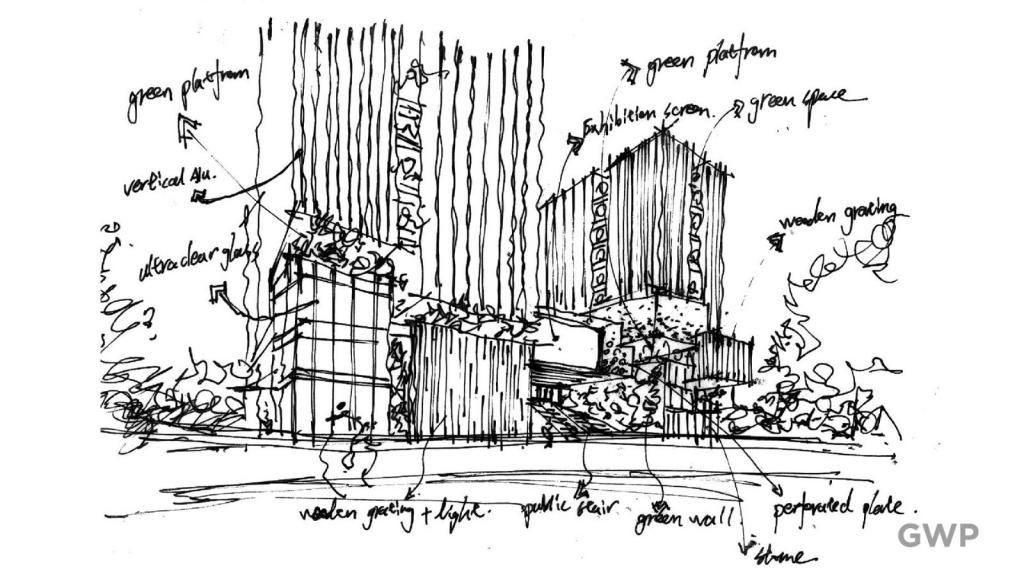 BIM建筑|大参林医药集团荔湾运营中心 / GWP