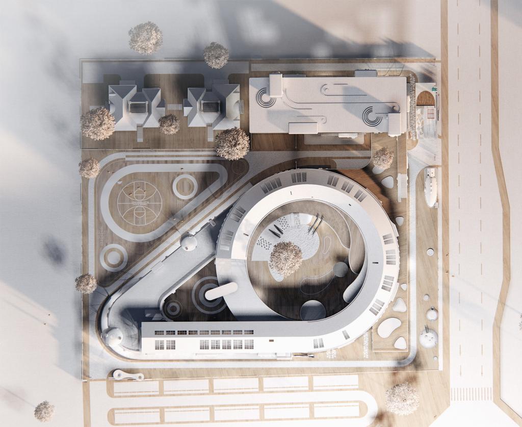 BIM建筑|安徽·舒城「水滴幼儿园」 —— 水生万物，复归于水 / 迪卡建筑设计中心