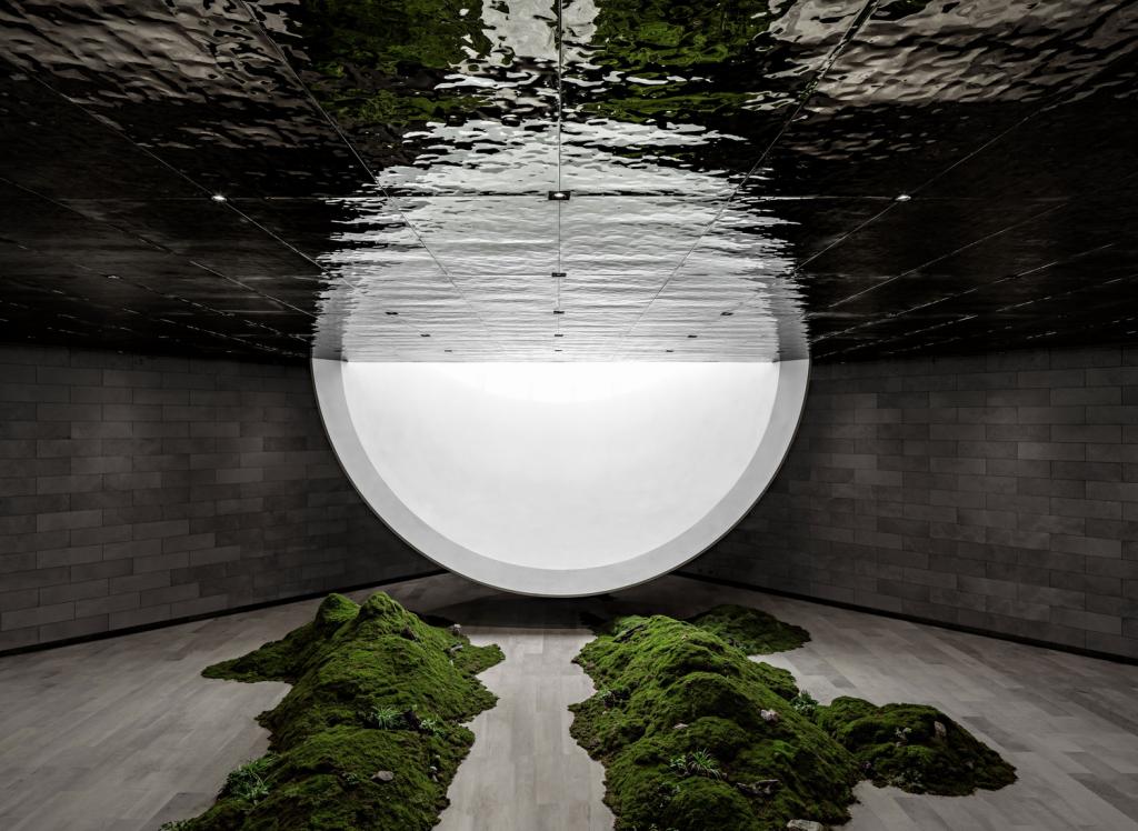 BIM建筑|极致的乡愁——泰安九女峰“故乡的月”仪式堂 / 袈蓝建筑