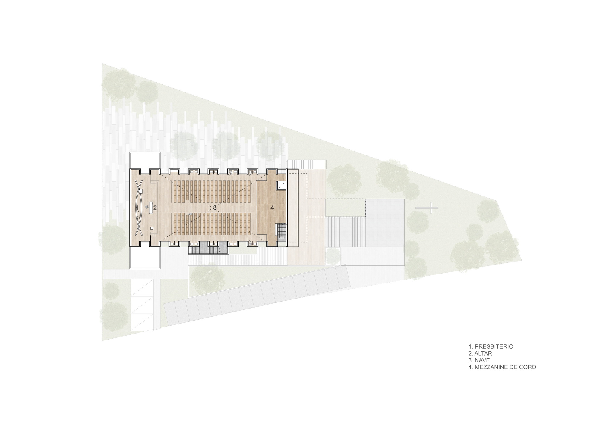 BIM建筑|新火典礼教堂 / WRKSHP arquitectura | urbanismo