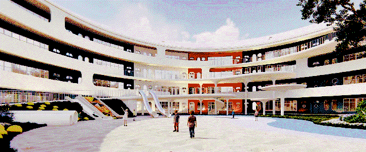 BIM建筑|安徽·舒城「水滴幼儿园」 —— 水生万物，复归于水 / 迪卡建筑设计中心