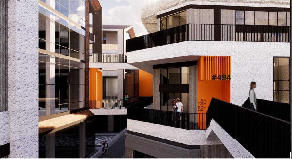 BIM建筑|打开脑洞、创意回路——8号桥沈半路文创办公园区改造 / 予舍予筑