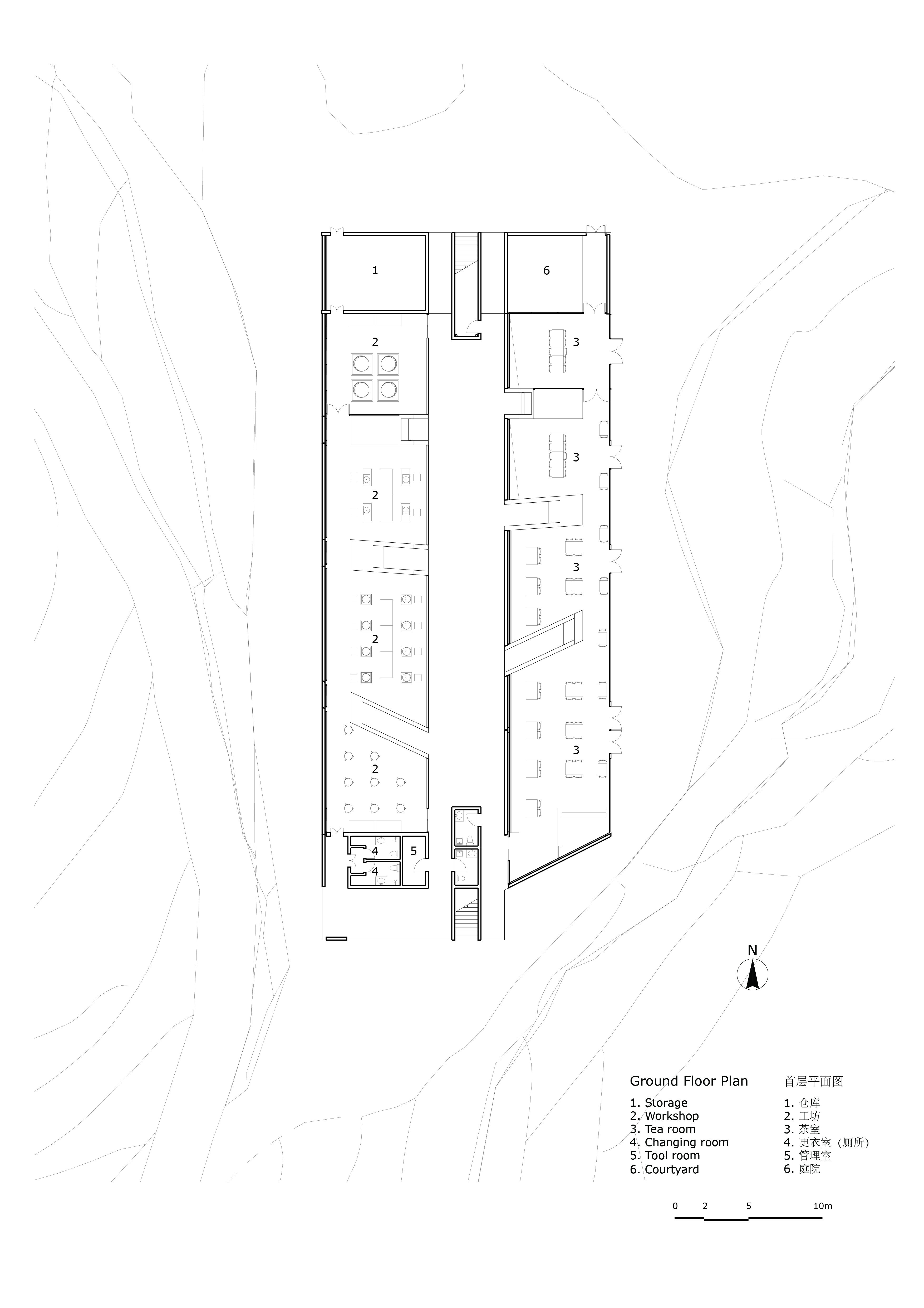 BIM建筑|景宁惠明茶工坊/ DnA_Design and Architecture