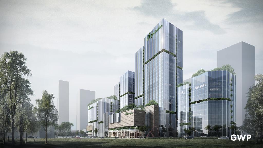 BIM建筑|大参林医药集团荔湾运营中心 / GWP