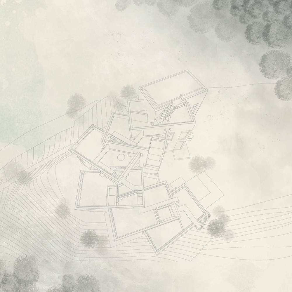 BIM建筑|高山流水 松林里的红色石屋 / 素建筑设计事务所