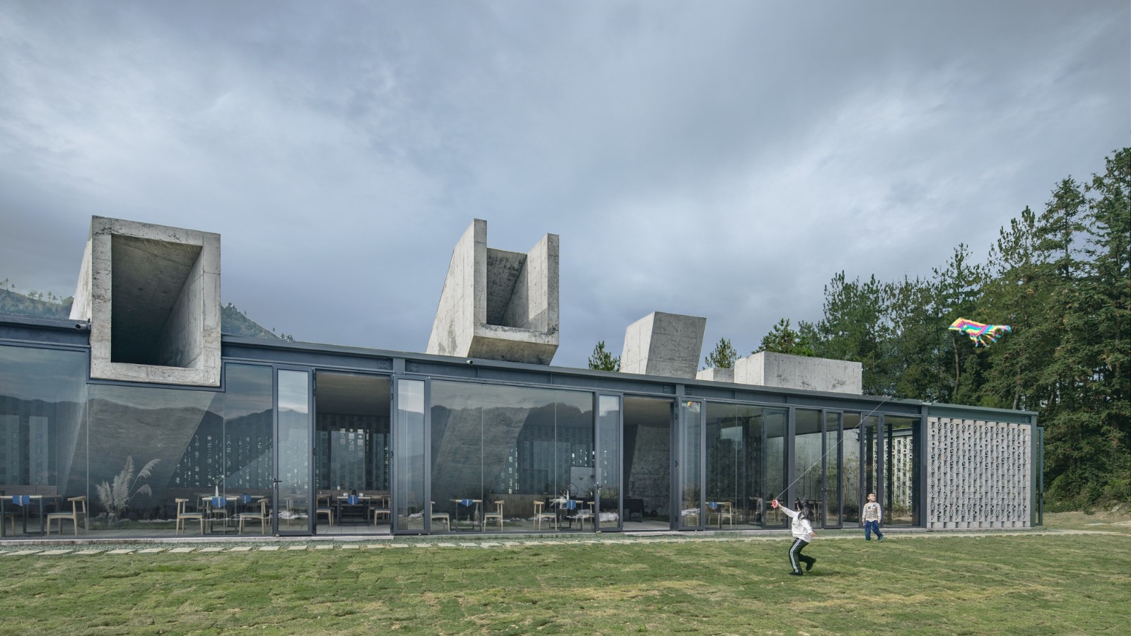 BIM建筑|景宁惠明茶工坊/ DnA_Design and Architecture