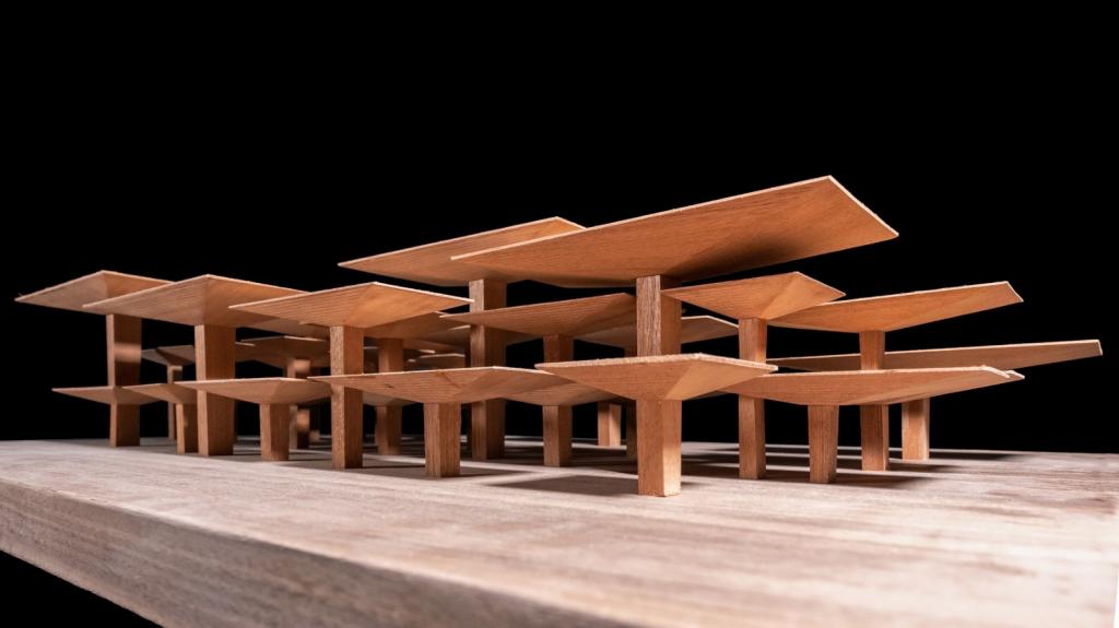 BIM建筑|日常风景下自然生长的空间：“伞之丘”生活方式集合店 / line+建筑事务所+gad