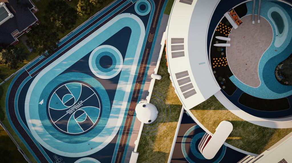 BIM建筑|安徽·舒城「水滴幼儿园」 —— 水生万物，复归于水 / 迪卡建筑设计中心