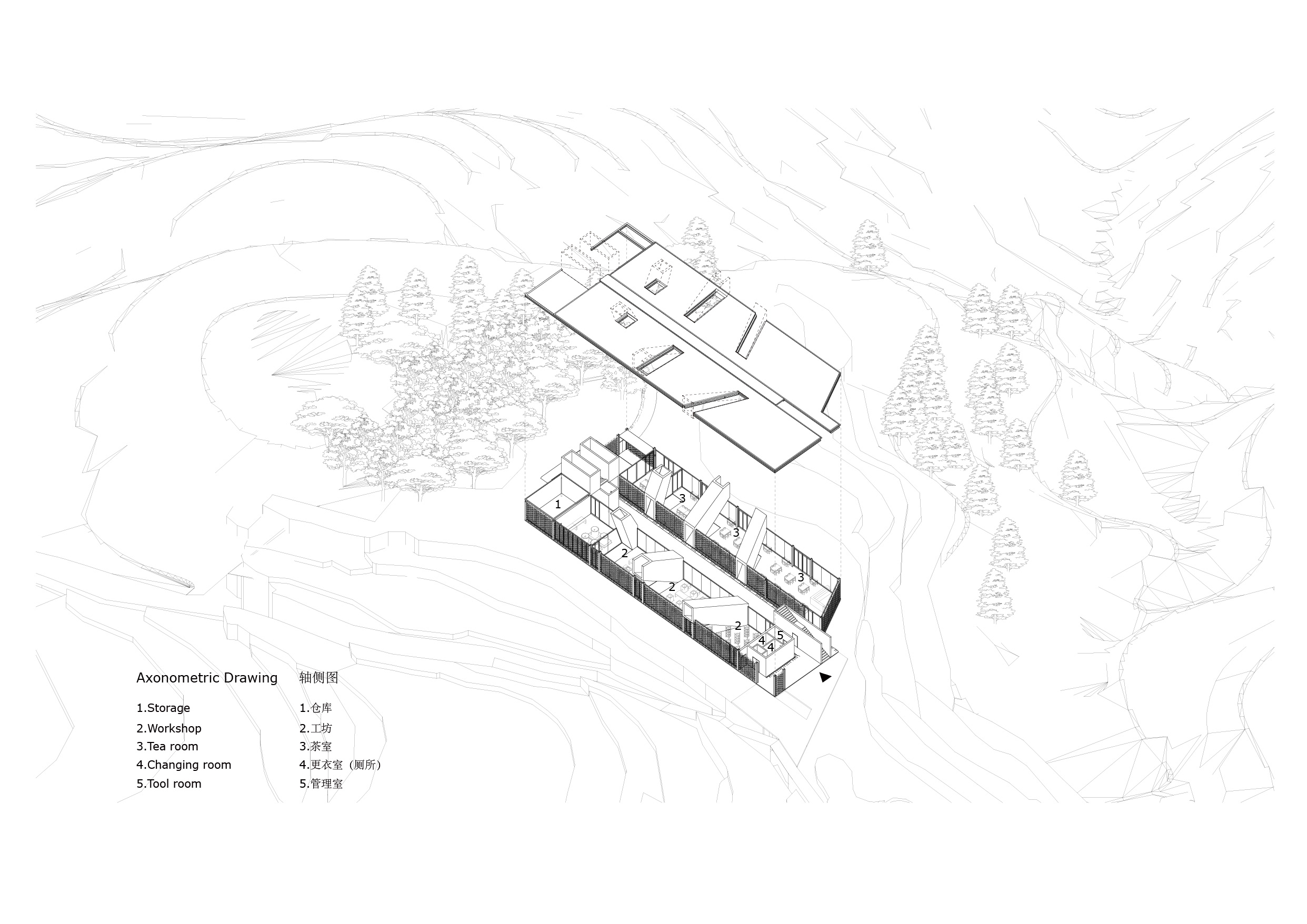BIM建筑|景宁惠明茶工坊/ DnA_Design and Architecture