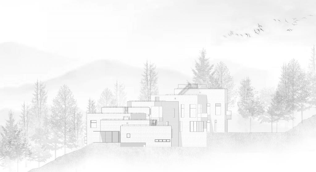 BIM建筑|高山流水 松林里的红色石屋 / 素建筑设计事务所