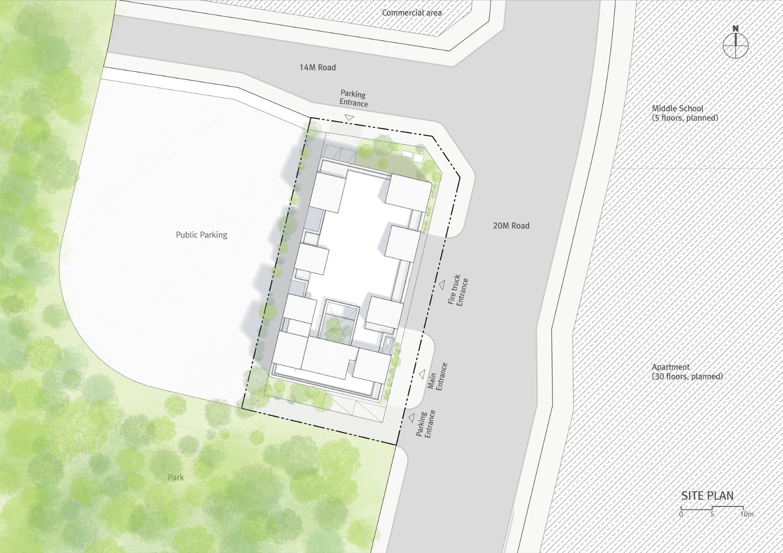 BIM建筑|江一洞119消防站 / OA-Lab