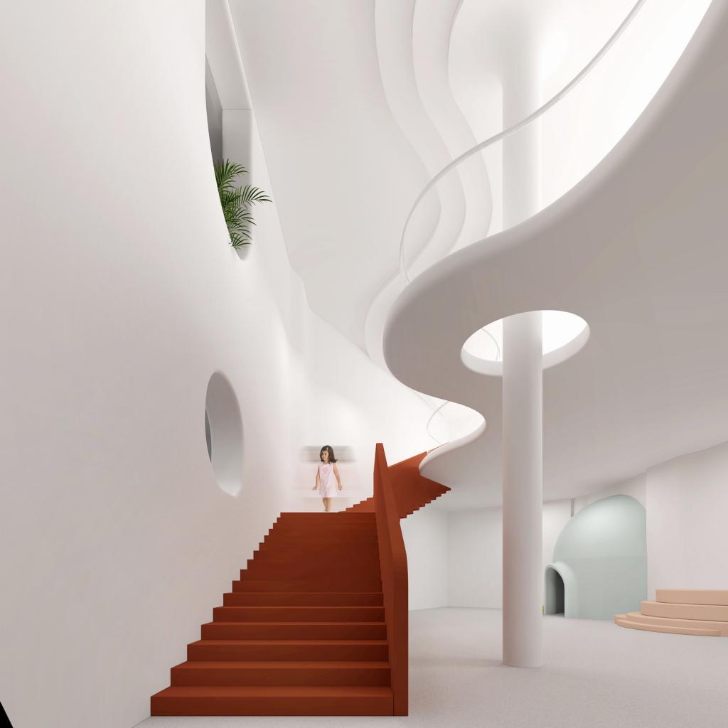 BIM建筑|安徽·舒城「水滴幼儿园」 —— 水生万物，复归于水 / 迪卡建筑设计中心