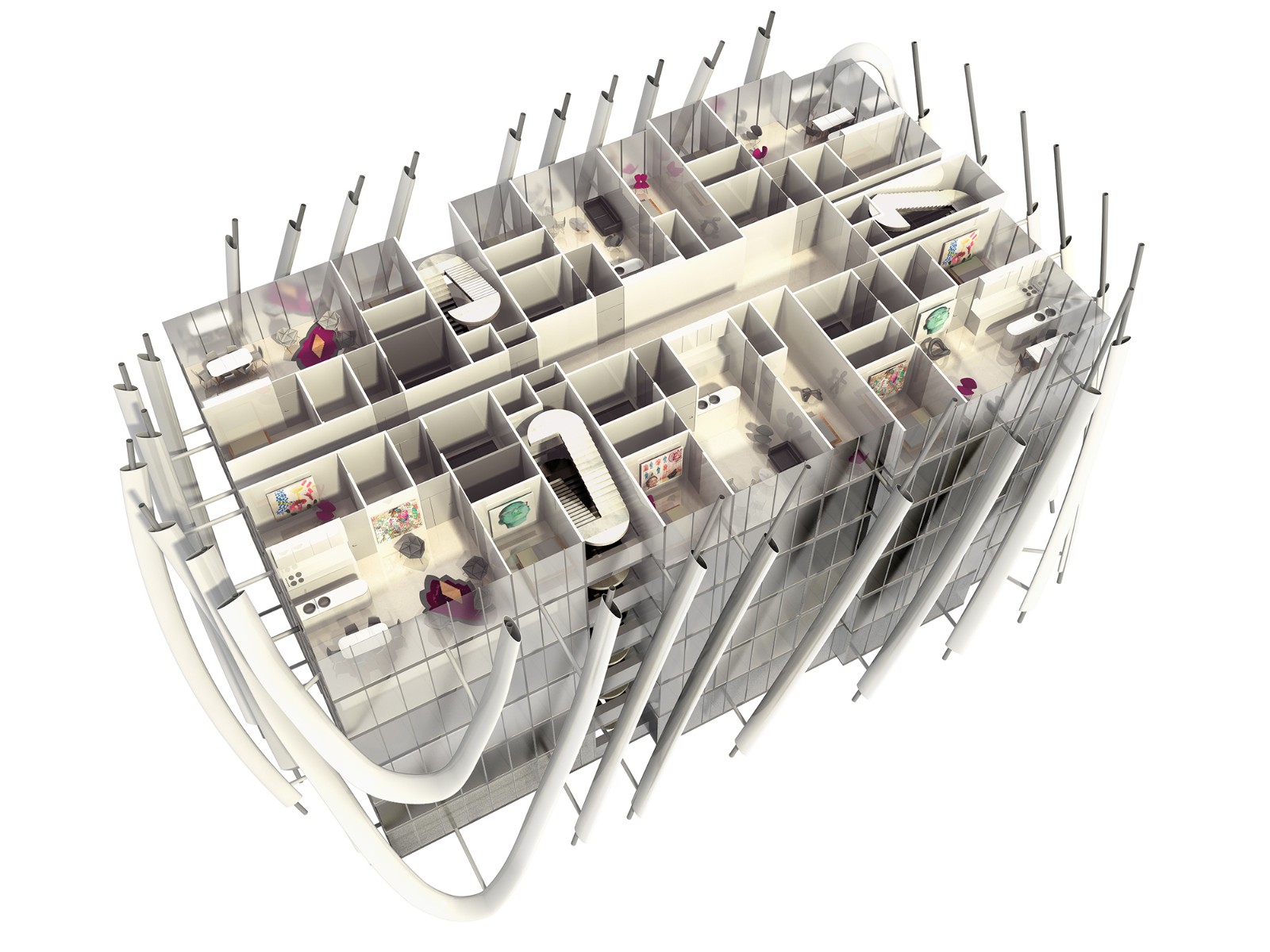 BIM建筑|Arté MK超高层住宅酒店综合体 / SPARK