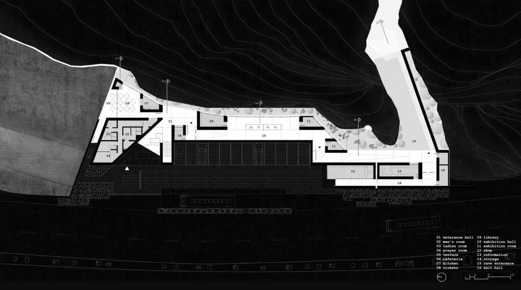 BIM建筑|隐蔽式建构，宗古尔达克洞穴游客中心 / Yalin Architectural Design