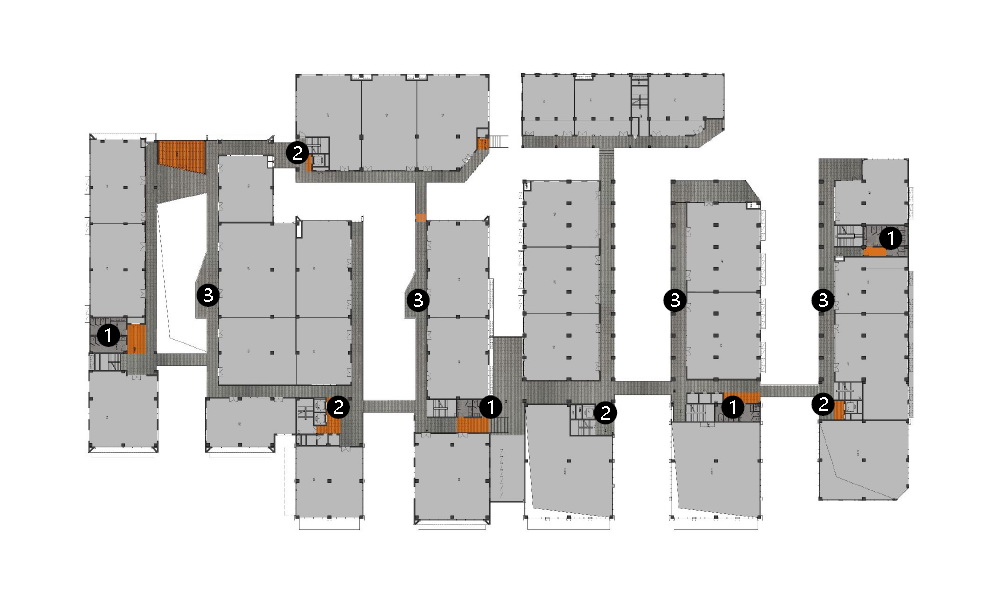 BIM建筑|打开脑洞、创意回路——8号桥沈半路文创办公园区改造 / 予舍予筑